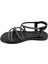 Velourae - Kadın Taşlı Sandalet - Siyah - 39 2