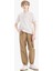 E5036 Kahve Erkek Çocuk Kargo Jogger Standart Paça Paraşüt Pantolon 1