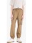 E5036 Kahve Erkek Çocuk Kargo Jogger Standart Paça Paraşüt Pantolon 4