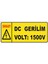 Dc Gerilim Volt: 1500V Levhası Vizyon Trafik 1