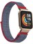Xiaomi Redmi Watch 2 Lite Uyumlu Cırtlı Kumaş Kordon-61 Gri-Pembe 1