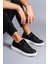 ET155 Warrior Bağcıklı ve Fermuarlı Cilt Süet Erkek Günlük Sneaker Ayakkabı Bt - Siyah 1