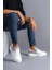 ET155 Warrior Bağcıklı ve Fermuarlı Cilt Süet Erkek Günlük Sneaker Ayakkabı Bt - Beyaz/gri 1