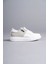 ET155 Warrior Bağcıklı ve Fermuarlı Cilt Süet Erkek Günlük Sneaker Ayakkabı Bt - Beyaz/gri 4