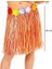 Yetişkin ve Çocuk Uyumlu Turuncu Renk Püsküllü Hawaii Luau Hula Etek 40 cm 1