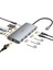 Macbook Uyumlu 11 Hub Çift Hdmı 8k Gigabit Ethernet USB 3.2 USB 3.0 10 Gbps Sd Tf Pd 100W Aluminyum 1