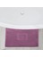Banyo Kareli Ayak Desenli Pamuk Ayak Havlusu 50X70CM Mor 2’li 4