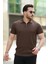 Erkek Fermuarlı Yakalı Kısa Kollu Tshirt 1