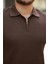 Erkek Fermuarlı Yakalı Kısa Kollu Tshirt 3