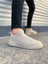 JY204 Flex Bağcıklı Keten Kumaş Erkek Günlük Sneaker Ayakkabı Kkt - Krem 1
