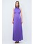 Halter Yaka Uzun Elbise Mor 12444108002 1
