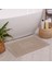 Banyo Kareli Ayak Desenli Pamuk Ayak Havlusu 50X70CM Sütlü Kahve 2’li 3