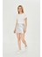 Kadın Örme Ribana Crop T-Shirt 2