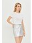 Kadın Örme Ribana Crop T-Shirt 3