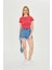 Kadın Örme Ribana Crop T-Shirt 1