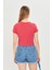 Kadın Örme Ribana Crop T-Shirt 4