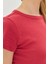 Kadın Örme Ribana Crop T-Shirt 8