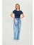 Kadın Örme Ribana Crop T-Shirt 1