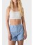 % 100 Pamuk Regular Fit Yüksek Bel Kot Short Bayan Short 053 3