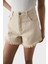 % 100 Pamuk Regular Fit Yüksek Bel Kot Short Bayan Short 053 1