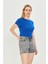 Kadın Örme Ribana Crop T-Shirt 3