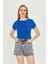 Kadın Örme Ribana Crop T-Shirt 5