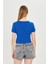 Kadın Örme Ribana Crop T-Shirt 7