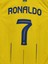 Al Nasrr Ronaldo Sarı Kısa Kollu Futbol Forması Spor T-Shirt 4