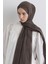 Brıce Antrasit Uzun Saçak Püsküllü Pamuklu Şal 2
