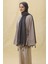 Brıce Füme Uzun Saçak Püsküllü Pamuklu Şal 1