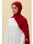 Lilyum Koyu Kırmızı Saçak Püsküllü Pamuklu Şal 7