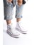 Beyaz Kadın Uzun Keten Spor Ayakkabı Günlük Sneakers Cnv6 2