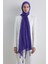 Brıce Mor Uzun Saçak Püsküllü Pamuklu Şal 5