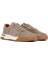 Erkek Bej Bağcıklı Süet Deri Sneaker 25SFD641710 3