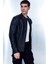 Duncan Erkek Siyah Slim-Fit Deri Ceket 22WGD6443M5 1