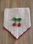 Örgü Bandana, Kirazlı Bandana, El Örgüsü Desenli Üçgen Bandana, Yazlık Bandana 2