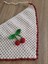 Örgü Bandana, Kirazlı Bandana, El Örgüsü Desenli Üçgen Bandana, Yazlık Bandana 3
