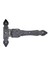 Antika Tarz Dekoratif Pirinç Kuyruklu Düğmeli Menteşe No3 - 155X240 Mm, Oksit 1