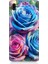 Samsung Galaxy A30 Uyumlu Gökkuşağı Renkli Güller Desenli Silikon Kılıf 1