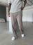 Baggy Fit Keten Pantolon - Kahve 3