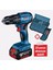 Yüksek Performanslı 2.0 Ah Akülü Darbeli Matkap ve Vida Ucu Seti 2