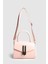 Kadın Zambe Kırışık Deri Tokalı El ve Askılı Çanta Pudra 3