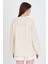 Natural Keten Görünümlü %100 Pamuk Bağlamalı Kimono 4818A 5