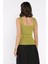 Kare Yaka Askılı Likralı Kadın Triko Bluz P-00017658 3