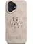 iPhone 16 Uyumlu Kılıf Guess Lisanslı Metal 4g ve Yazı Logolu Kamera Standlı Kapak Pembe 2
