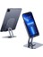 Mk-61 Ayarlanabilir Katlanabilir 360 Derece Dönebilen Telefon ve Tablet Standı Gri 1