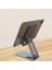 Mk-60 Ayarlanabilir Katlanabilir 360 Derece Dönebilen Telefon ve Tablet Standı Gri 3