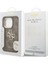 iPhone 16 Pro Max Uyumlu Kılıf Guess Lisanslı Metal 4g ve Yazı Logolu Kamera Standlı Kapak Kahveren 5