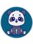 Çocuk Odası Halısı - Lacivert Zemin Üzerinde Sevimli Panda Desenli Halı 7