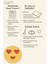 Çocuk Odası Halısı - Kalpli Emoji Desenli Sarı Yuvarlak Halı 5